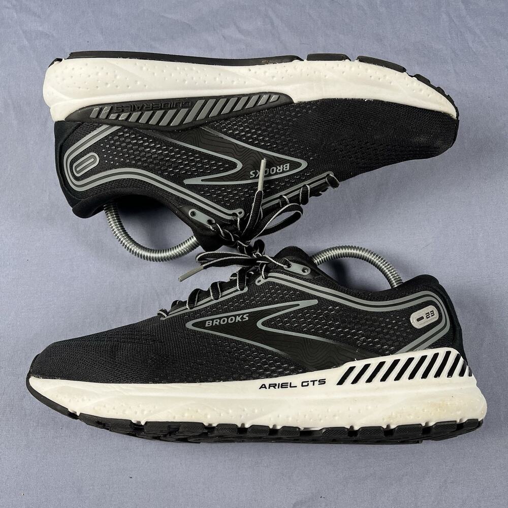 Brooks Ariel GTS 23 Womens Size 9.5 Black Running Fitness Sneakers 1203901B090